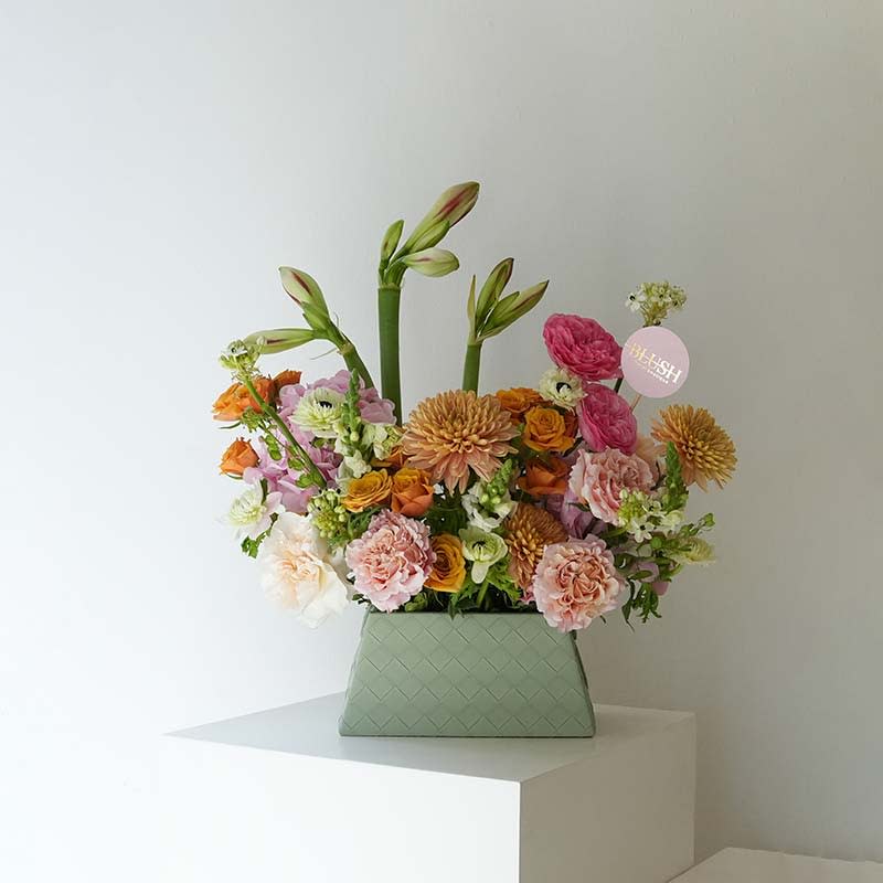 Green Harmony Floral Bag